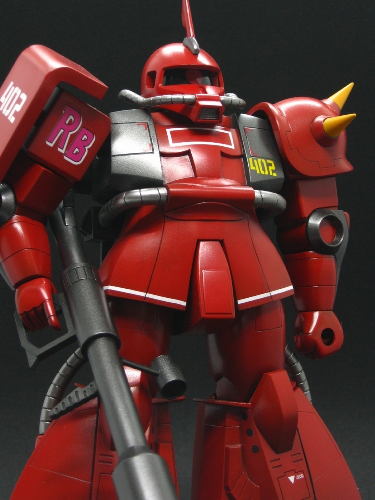 バンダイ 1/100 MS-06 R-2 ジョニーライデン専用 ザクⅡ 旧キット 完成品: ミーティア&METEORのブログ